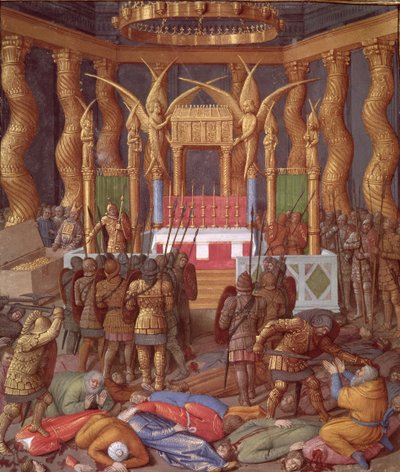 Ms Fr 247 f.293 Pompey ve askerleri tarafından M.Ö. by Jean Fouquet