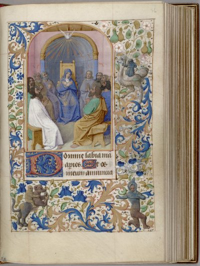 Pentekost Saatleri Kitabı, 1450-1499 by Jean Fouquet