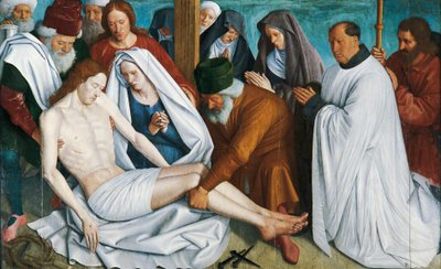 Pieta, Jean Fouquet (yaklaşık 1415 - yaklaşık 1481), ahşap üzerine tempera by Jean Fouquet