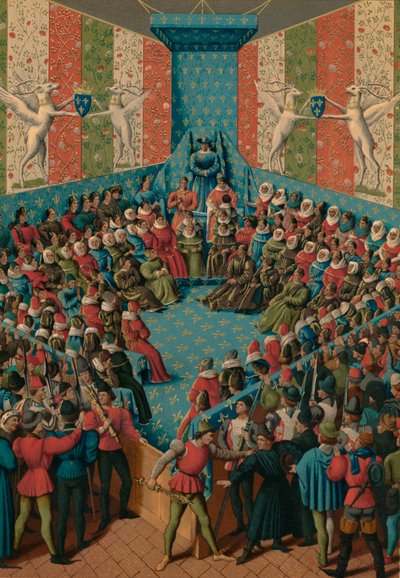 Alencon, 15. yüzyıl John II hakkında Karar by Jean Fouquet