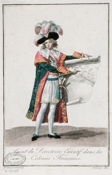 Directoire döneminde Fransız Sömürge Ajanı by Jean Francois (after) Garneray