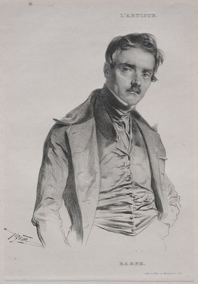 Antoine-Louis Barye. by Jean Francois Gigoux