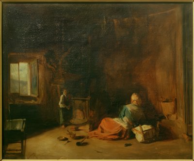 Kırsal iç by Jean Francois Gigoux