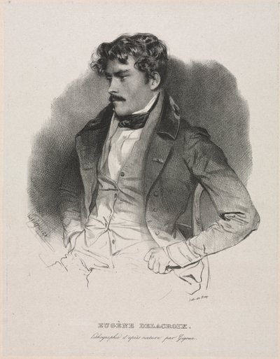 Eugene Delacroix by Jean Francois Gigoux