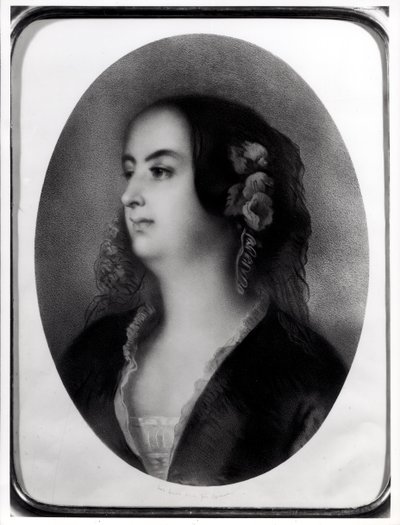 Emile Lassalle (1813-71) tarafından oyulmuş Madam Hanska (1801-82) (litografi) by Jean Francois Gigoux