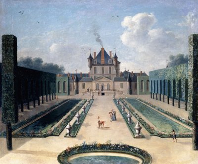 Chateau de Mousseaux ve Bahçeleri manzarası, by Jean Francois Hue