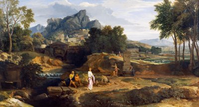 Figürlü Manzara (tuval üzerine yağlıboya) by Jean Francois I Millet