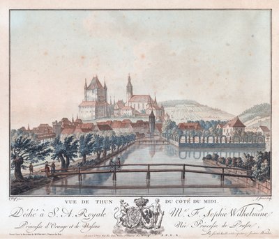 Vue De Thun Du Cote Du Midi, yakl.
1770-1780 (Gravür) by Jean Francois I Millet