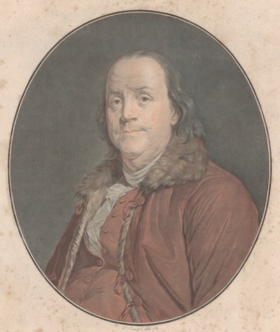 Benjamin Franklin, 1789. by Jean Francois Janinet