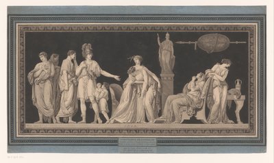 Coriolanus karısını ve annesini teselli ediyor Constance de Coriolan (nesne üzerindeki başlık) by Jean Francois Janinet