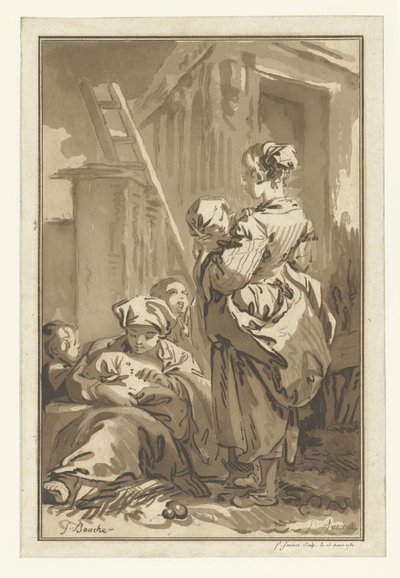 Hemşireler Les Nourrices by Jean Francois Janinet
