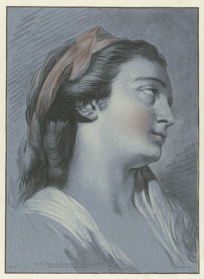 Genç bir kadının başı Baştan sona kadın by Jean Francois Janinet
