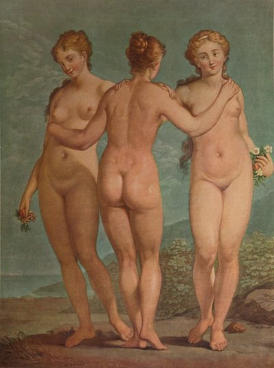 Les Trois Güzeller, Üç Güzeller, c1785, 1913 by Jean Francois Janinet