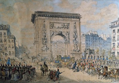 Pius VII Entrée (Pius VII veya Pio VII adı altında Luigi Barnaba Chiaramonti papası) by Jean Francois Leleu