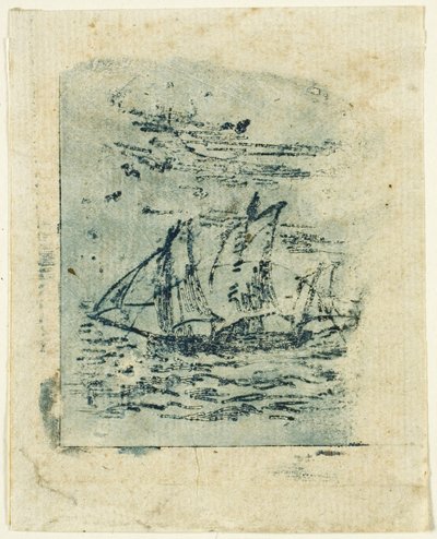 Yelken Altında Bir Gemi by Jean Francois Millet