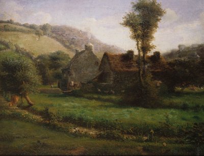 Manzaradaki Kulübe, 1871 dolayları by Jean Francois Millet
