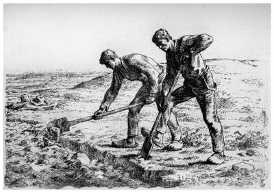 Kazıcılar, c1835-1875 1924 by Jean Francois Millet