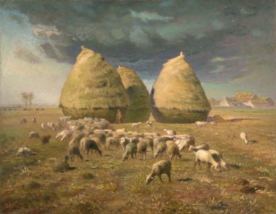 Saman Yığınları: Sonbahar, 1874 dolayları by Jean Francois Millet