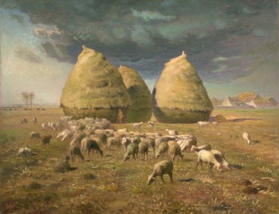 Saman yığınları: Sonbahar, ca. 1874. by Jean Francois Millet