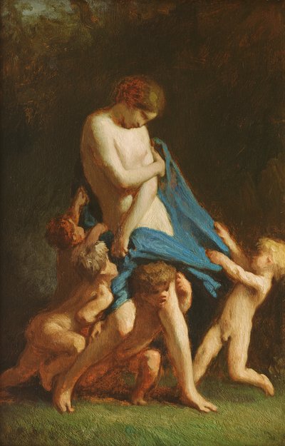 Muzaffer Aşk, c.1847-48 (tahta üzerine yağlı boya) by Jean Francois Millet