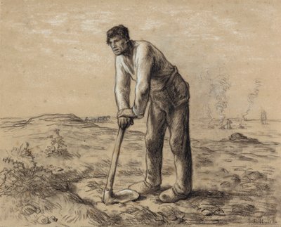 Çapalı Adam, c.1860-62 by Jean Francois Millet