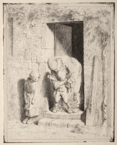 Anne Önlemleri by Jean Francois Millet