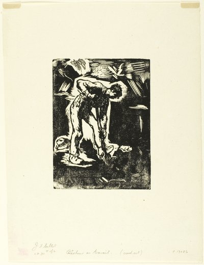 köylü kazma by Jean Francois Millet