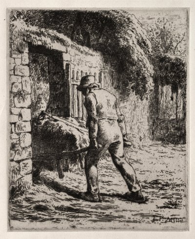 Gübre Yığınından Dönen Köylü by Jean Francois Millet