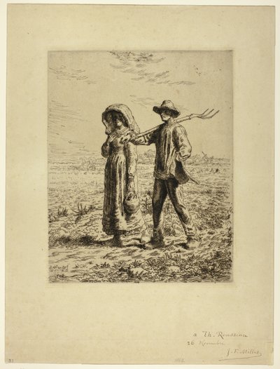 Köylüler İşe Gidiyor by Jean Francois Millet