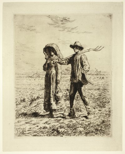 Köylüler İşe Gidiyor by Jean Francois Millet