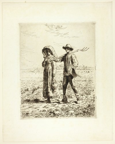 Köylüler İşe Gidiyor by Jean Francois Millet