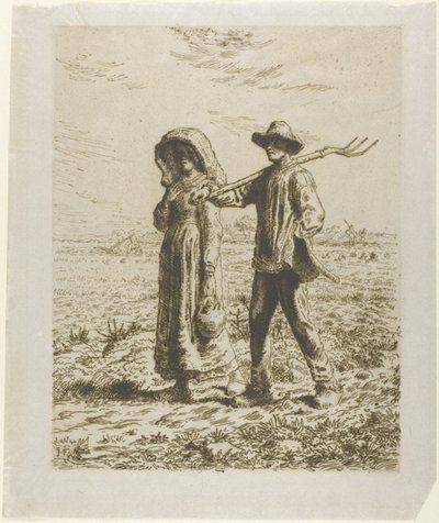 Köylüler İşe Gidiyor by Jean Francois Millet