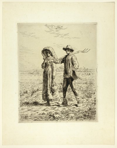 Köylüler İşe Gidiyor by Jean Francois Millet