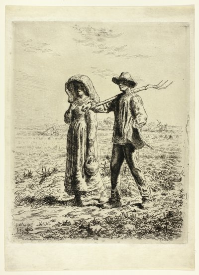 Köylüler İşe Gidiyor by Jean Francois Millet