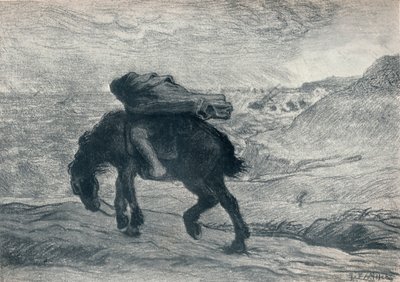 Phoebus ve Boreus, 19. yüzyıl by Jean Francois Millet