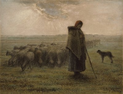 Çoban ve Sürüsü, 1862-63 by Jean Francois Millet