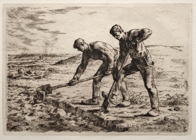 Kazıcılar. by Jean Francois Millet