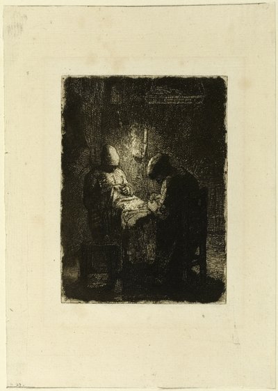 nöbet by Jean Francois Millet
