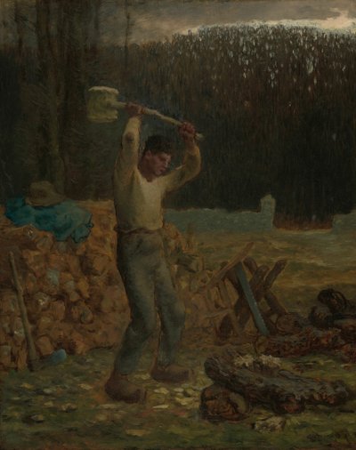 Oduncu, 185866. by Jean Francois Millet