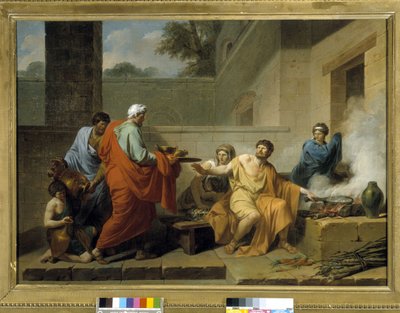 Antik Roma: “Manius Curius Dentatus, Samnitlerin hediyelerini reddediyor” by Jean François Pierre Peyron