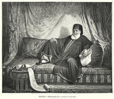 Muhammed Ali, Mısır Osmanlı Valisi (lito) by Jean Francois Portaels