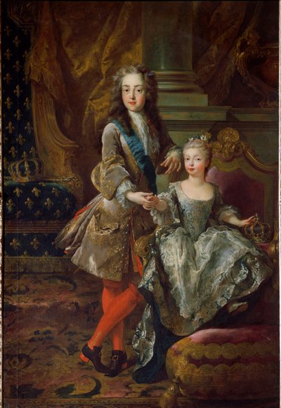 Kral Louis XV (1710-1774) ve nişanlısı İspanya