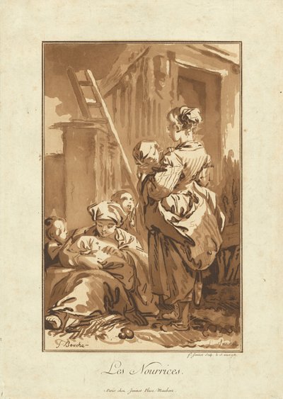 Hemşireler by Jean François Janinet after François Boucher