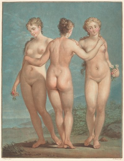 Üç Güzeller by Jean François Janinet after Giovanni Antonio Pellegrini