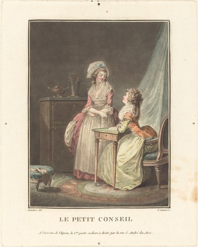 küçük tavsiye by Jean François Janinet after Nicolas Lavreince