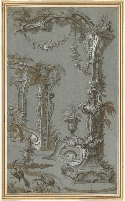 Bir Rokoko Bahçe Kafesi ve Gazebo by Jean François de Cuvilliés I