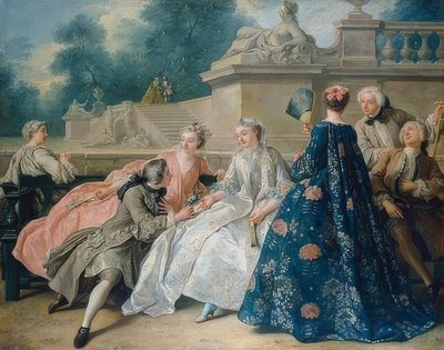 Aşk ilanı. 1731 by Jean François de Troy