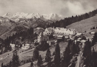 Grand Hotel, Rigi Kaltbad, dişli demiryolu Vitznau Rigi Kulm
