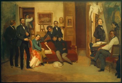 Sanatçının stüdyosu by Jean Francois Gigoux