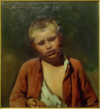genç dilenci by Jean Francois Gigoux